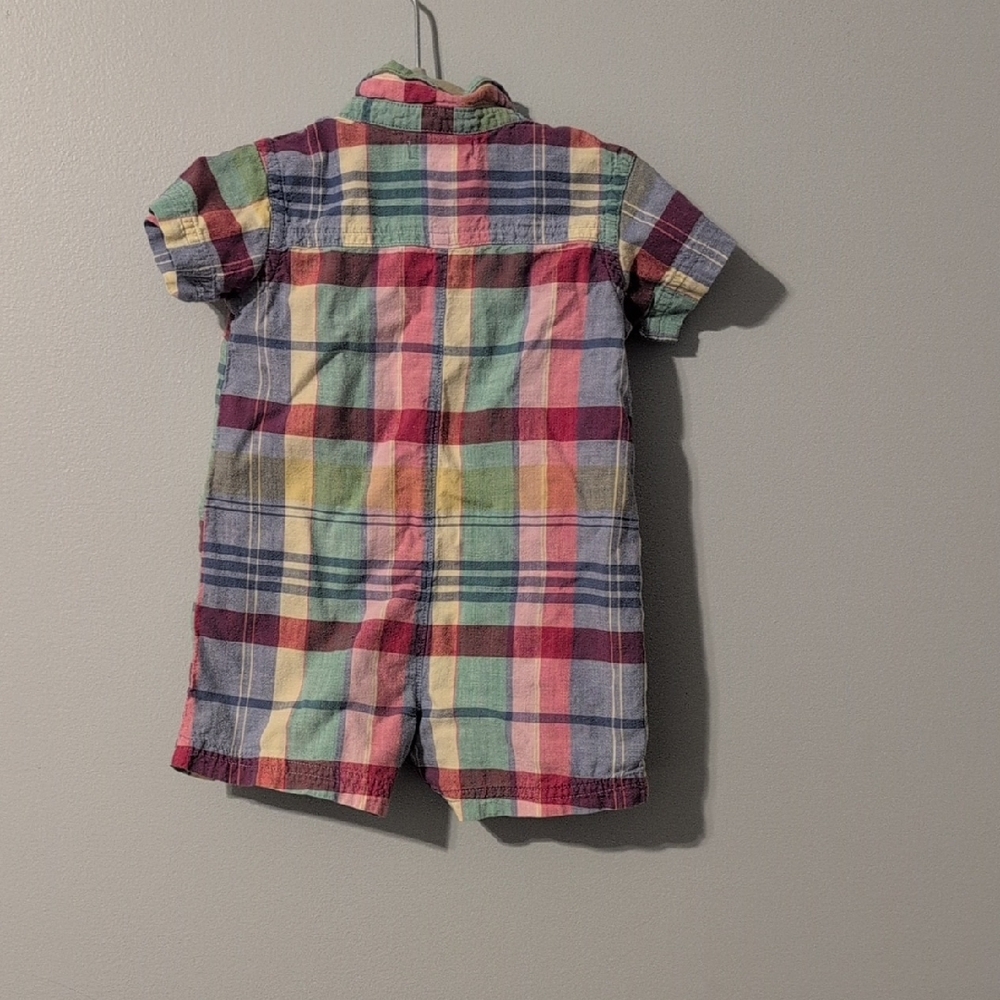Ralph Lauren Plaid Multicolor Romper - Picture 3 of 3